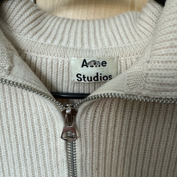 Acne studios cream zip sweater xs/s - Picture 3 of 3